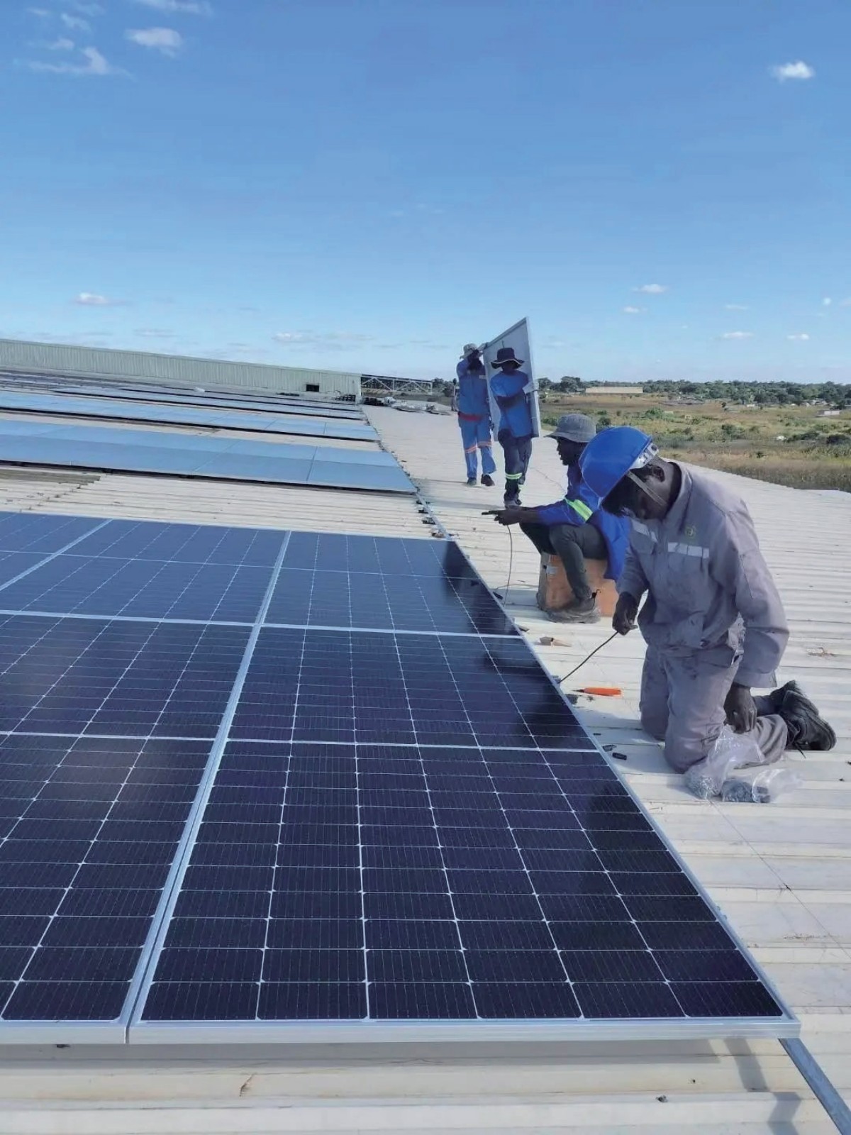 Zimbabwe's capital Harare cardboard box factory photovoltaic power generation project